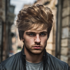 3 Pcs Comfortable Natural Curly Soft Lace Mens Fluffy Wave Wig